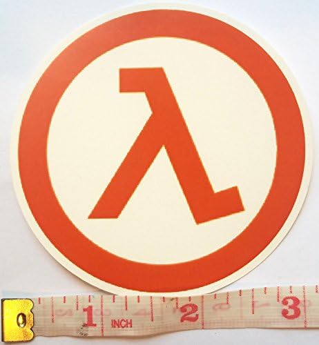 Polu-life lambda logo vinil naljepnica