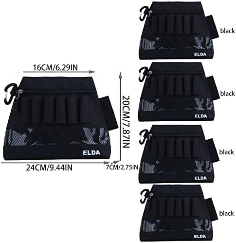 Torba za dodatnu torbu ELDA, torba za zatvaranje za spajanje za spremište za zaštitu od vijaka Vodootporni alati Organizator s karabinom,