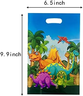 ALLPICK Dinosaurus Party Favors poklon torbe dobavljač 30kom 30kom Dinosaurus Plastic Party Favors poklon torbe poslastica Candy torbe Dinosaurus goodie torbe za djecu rođendan