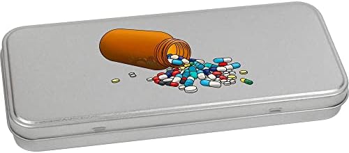 Azeeda 95mm' prolivena boca za pilule ' metalni lim / kutija za odlaganje