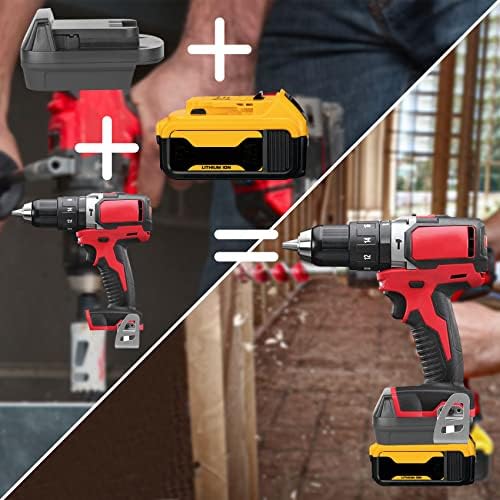 Adapter za dewalt 20V adapter za baterije Pretvori u Milwaukee M18 bateriju za Milwaukee M18 18V alat za upotrebu