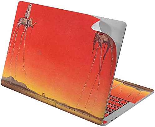Lex alterna vinilna koža Kompatibilna sa MacBook Air 13 inča MAC Pro 16 Retina 15 12 2020 2019 2018 The Elphants Art Red Salvador Dali Stilts Surreal naljepnica Zaštitna zamotavanje naljepnica
