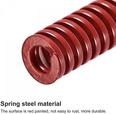 Uxcell 3D printer Die Spring, 10pcs 8mm od 35 mm dugačak spiralni žigosanje srednjeg opterećenja kompresijskim plijesnim oprugama za električni dio 3D pisača, crveni