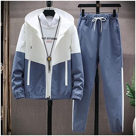 WSSBK muškarci trenerke Ležerne dukseve postavlja muške jakne + hlače dva komada setova hip hop ulici sportski patchwork