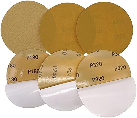 Zsblxhhjd brusni papir Zlatni brusni papir - 5 125 mm kotač Alumina 60 do 1000 Grit Rimple za poliranje i mljevenje