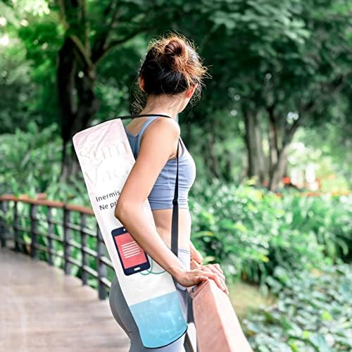 Laiyuhua Yoga Mat torba, dvostruki patentni zatvarači Yoga teretana torba za žene i muškarce - glatki patentni zatvarači, veliki otvor