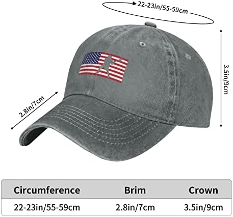 Waldeal Lacrosse američka šešir zastava, podesiva američka zastava Vintage Retro bejzbol kapa za žene muškarci