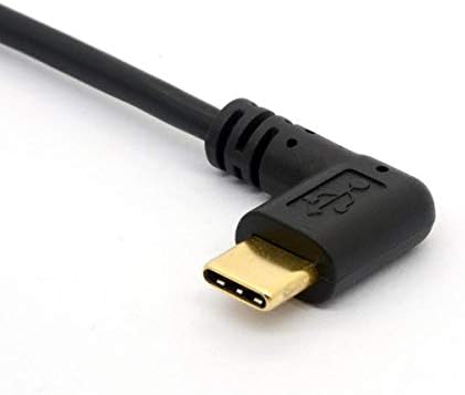Ugaona USB tipa C u Micro USB kabel, 90 stupnjeva USB-C muški do mikro-B muških adaptera za Macbook Pro, laptop, Android uređaje