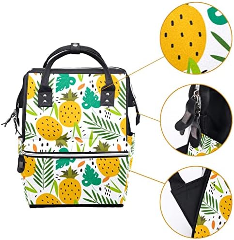 Akvarelni tropski ananas uzorak ruksak pelena ruksak za bebe nazivne torbe za promjenu multi funkcije Velika kapaciteta putnička torba