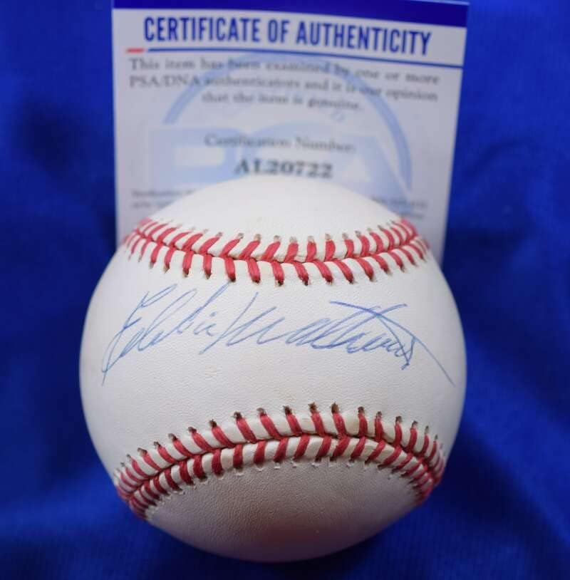 Eddie Mathews PSA DNA COA Autograph American League Oal potpisan bejzbol