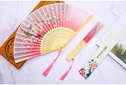 Razjum ukrasni sklopivi sklopivi ventilatori za ruke za žene kineske japanske vintage bambus svilene ventilatori za ukras plesa za