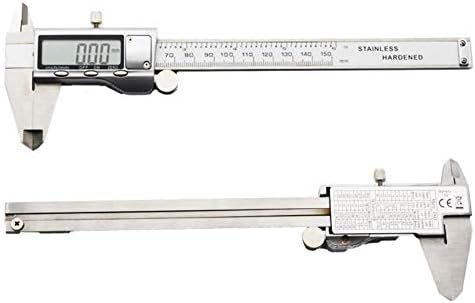 Nfelipio Metal Caliper 6inch 150mm od nehrđajućeg čelika Elektronski digitalni vernier čeljusti za mjerenje alata za mjerenje alata