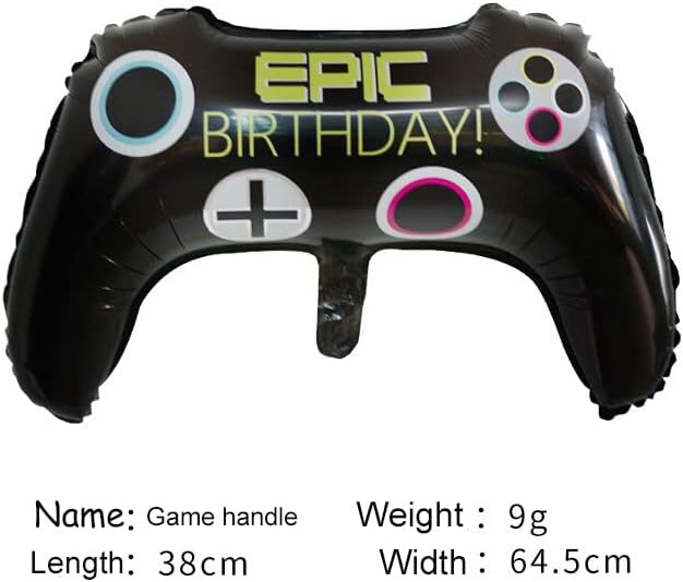 Kungoon 9. rođendan Gamer Party Balloons, Video Game Controller Baloni za dječake, 8pcs Igra Tema 9. rođendana.