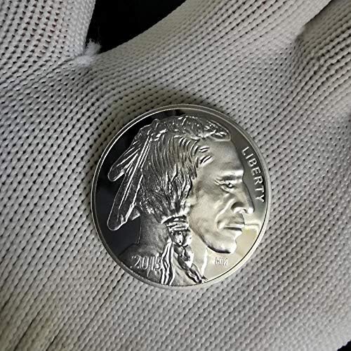 Ne-magnetske američke kovanice 1oz srebrne 2021 Liberty Indian / Buffalo Challenge Kolekcionarski suvenirni pokloni