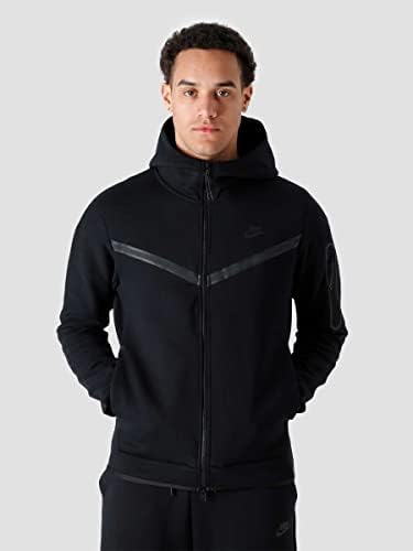 Nike Sportswear Tech Fleece dukserica sa punim patentnim zatvaračem Muška-4xl crna / crna