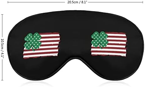 Američka zastava Irska Ponovna djetelina Mekana maska ​​za oči Poklopac efektivno sjenčanje slijepo-prebole Udobna maska ​​za spavanje
