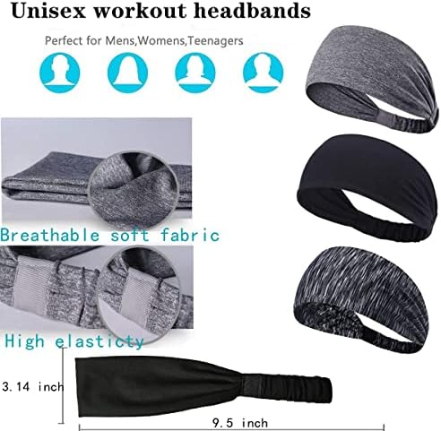 Joyfree trening trake za glavu za žene muške trake za znoj Yoga trake za znoj elastične široke trake za sport fitnes vježbe tenis