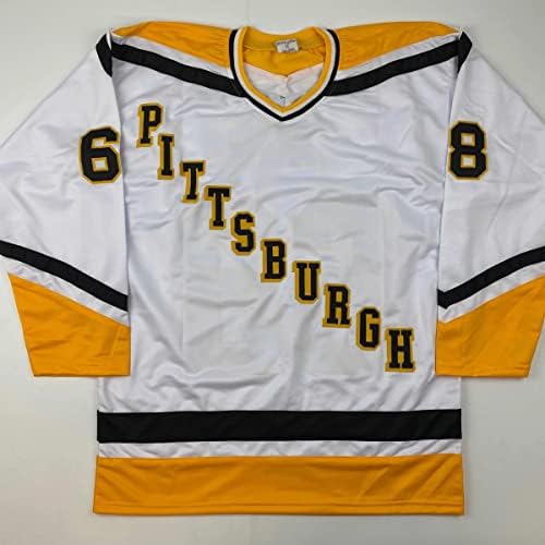 AUTOGREMENO / POTPISAN JAROMIR JAGR PITSBURGH WHITE HOCKEY JERSEY JSA COA