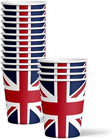 Britanija UK Engleska britanska zastava potrepštine za rođendanske zabave Set ploča salvete šalice komplet posuđa za 16