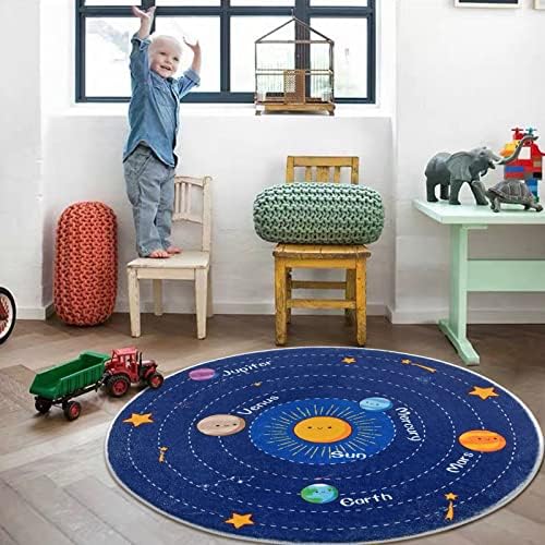 Solarni sustav Dječji tepih ruski prostirki galaksija mat učenje meki tepih non skid puzajući reprodukciju dječaka dječaka Mat za