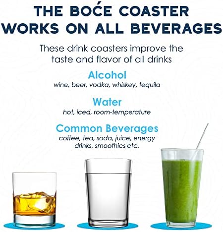 Coaster, 2 pakovanje - Okusite Coaster, učinite da vaš napitak ide od dobrog u veliko - poboljšajte ukus pića u 3 minute - Radi sa vodom, alkoholom, kafom - napravljenim u SAD-u