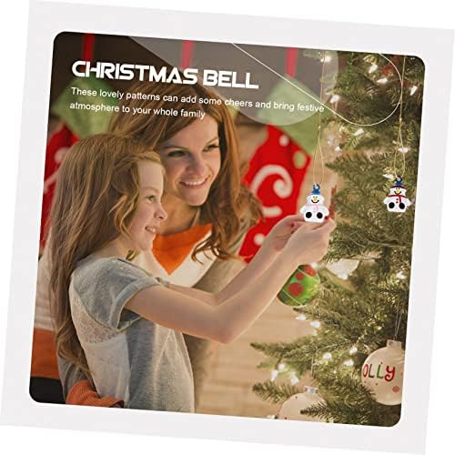 Operacx 10pcs Božićno zvono Pribor za ključeve Vintage Home Decor Decor Decor Decor Mali retro zvona Vintage Craft Bells Santa Bell Lijepi privjesci Uredski dekorsko ukrašavanje