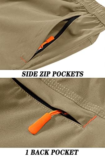Pješačke planinarske kratke hlače za muške tacvasena Brza suha teretana jogging trening vježbanja s džepovima sa patentnim zatvaračem