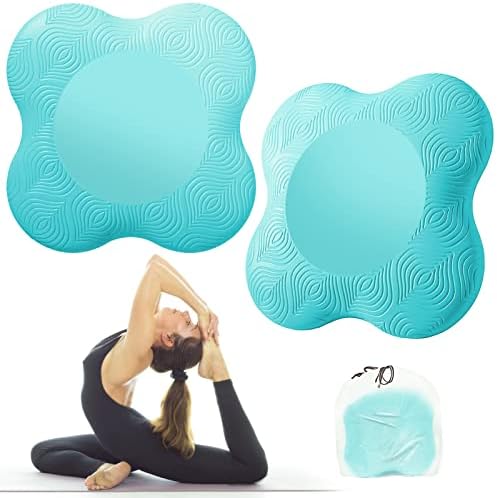 Bigmeda 2kom jastučić za koljena za jogu, neklizajuće prostirke za jogu za žene podrška za klečanje za jogu udoban & amp; lagani jastuk za jastučiće za koljena za koljena, ruke, zglobove i laktove