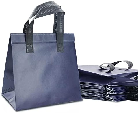 SDQCLIIF izolovane torbe za poneti, restoranske torbe za poneti sa čvrstim samoljepljivim naljepnicama i ručkama, idealne za uber eats,dostavu hladne ili tople hrane,restorane za poneti,piknik