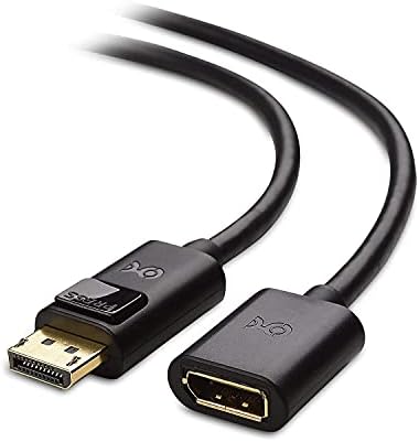 Kabelska kabela USB u USB produžni kabel u crni 6 stopa i DisplayPort za DisplayPort proširski kabel