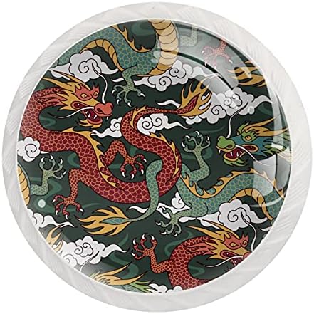 Tradicionalni kineski zmajski set od 12 pločica za ladice povlači ručku ormarića za kućnu kuhinsku ormar ormar za kućni dekor Hardver