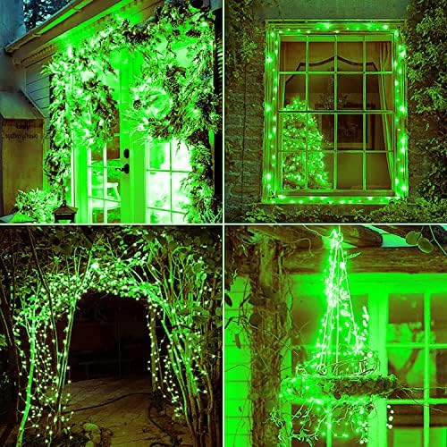 JMEXSUSS 4 Pack 50 LED zelena Fairy svjetla na baterije Unutarnji Vanjski Vodootporan za spavaću sobu Party Božić dekoracije