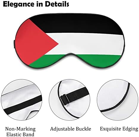 Maske za spavanje, palestina zastava za spavanje za spavanje i povez sa elastičnim kaišem / trakom za glavu za žene muškarci za spavanje