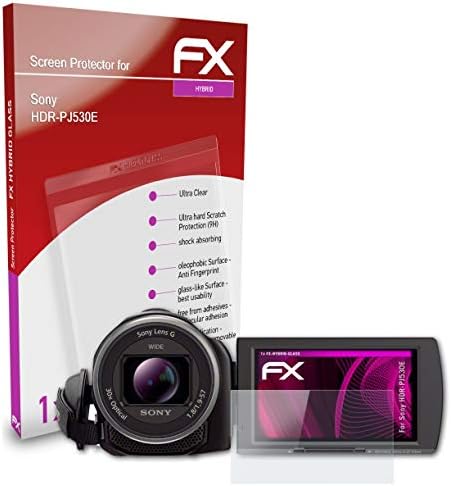 ATFolix plastični stakleni zaštitni film kompatibilan sa Sony HDR-PJ530E zaštitnikom za stakleni štitnik, 9h hibridni stakleni fx