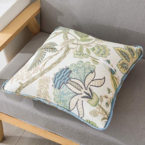 Newlake boemijski cvjetni pamučni pamučni jastuk navlake sa pravim šivanim vezom