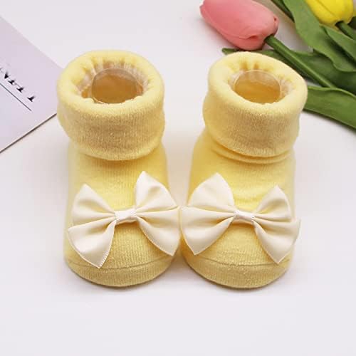 Djeca Dječje čarape Soft donje cipele za krajeve Bowkot Princess Socks Podne dječje čarape 0-24