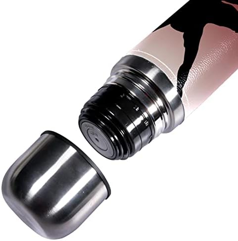 SDFSDFSD 17 oz Vakuum izolirane boce od nehrđajućeg čelika Sportska kavana Putna krigla Frična koža omotana BPA besplatno, hrvanje silueta