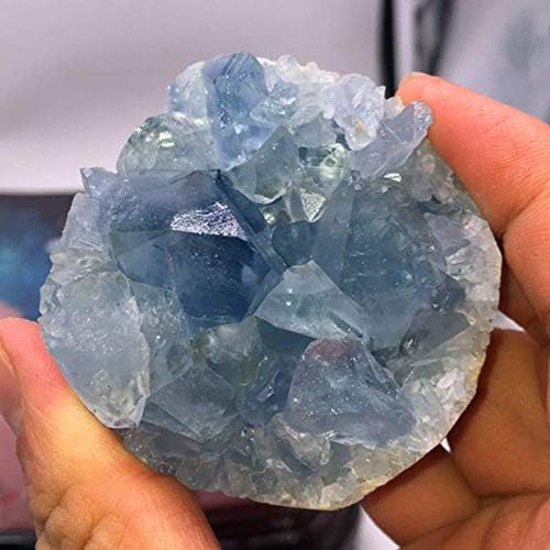EMIERY Prirodni plavi Clestit Crystal Cluster za meditaciju CAKRA balansirajuća kolekcija