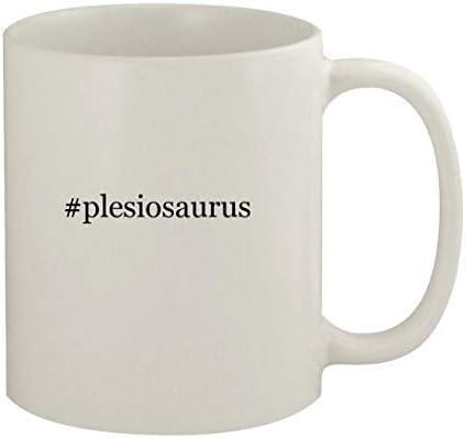 Knick Knack pokloni #plesiosaurus - 11oz keramička Bijela šolja za kafu, Bijela