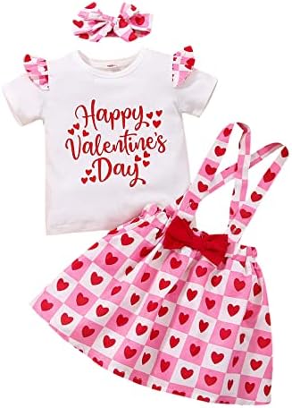 Slatka dječja poklona za babde košulje tiskano pismo Valentinovo za dječje dječje djece od djevojaka