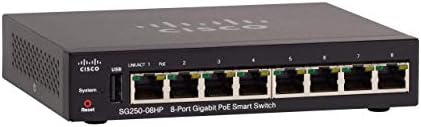 Cisco SG250-10P Smart prekidač sa 10 portova Gigabit Ethernet portovi, 2 Gigabit Ethernet Combo SFP, 62W POE, ograničena zaštita od