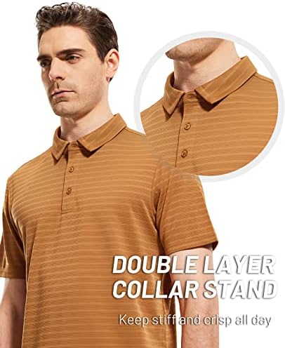 Mier muške kratke suho polo majice kratki i dugi rukav poliester casual golf košulje meke prozračne košulje