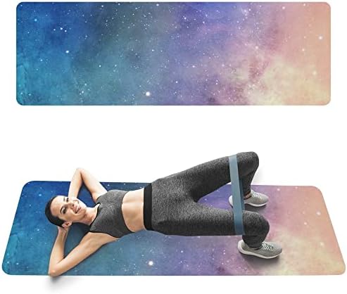 Yfbhwyf prostirka za jogu-Premium prostirka debljine 2 mm, prianjanje visokih performansi, Ultra gusto jastuče za podršku i stabilnost