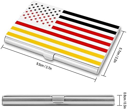 Njemačka američka zastava dizajn Poslovne lične karte futrola profesionalni organizator metalni tanki džep
