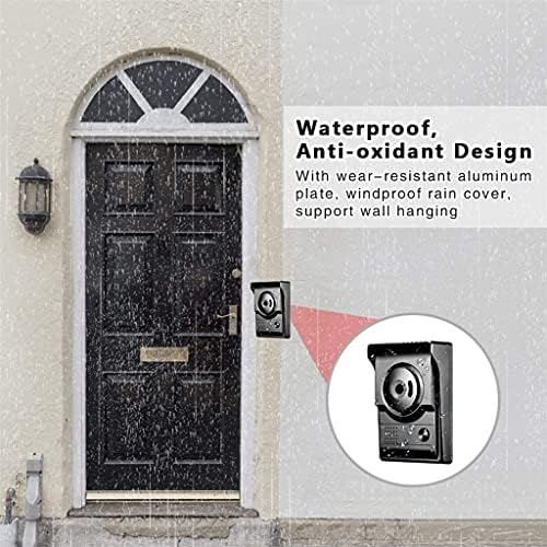 WSSBK Video Doorbell portafon 7 ekran u boji sa vodootpornom vanjskom kamerom dvosmjerni Audio noćni vid za kućni interfon sistem