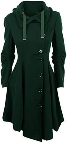 Topliji čvrsti fit bluze Žene kapuljače školski kaput s dugim rukavima zimski poliester peplum povremeni kaputi