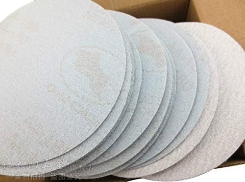 ABST04718 Abrasive 20pcs 4 inčni 100 mm bijeli okrugli suhi brusni papir Sješčani listovi s piješnjama Grit 60-1000 Kuka za brušenje