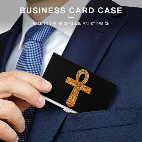 Zlatni egipatski simbol štampana poslovna lična karta držač kućišta Zaštitna kutija Organizator preklop za muškarce žene