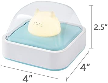 Starstrips LED noćni lampica, punjive slatke mačke noćne lampe, tip-c punjenje, 3 modus u boji, leđa magnetska, prijenosna noćna svjetla