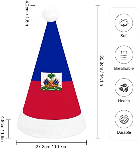 Zastava Haitija Božić Santa šešir za Red Božić kapa odmor favorizira Nova Godina Svečana potrepštine